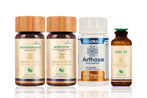 Deliverance kit with Arthrosolve, Arthrose, Spiruliva and OM 27 formula