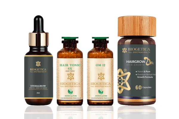 Doctor Recommended 4 Month Supply Biogetica Freedom Kit With OM 12 Hair Formula