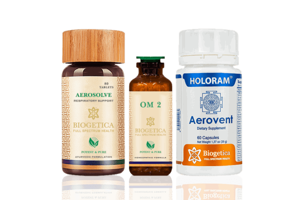 Doctor Recommended 4 Month Supply Freedom Respiratory Support kit with OM2 BRC and Adhatoda ext