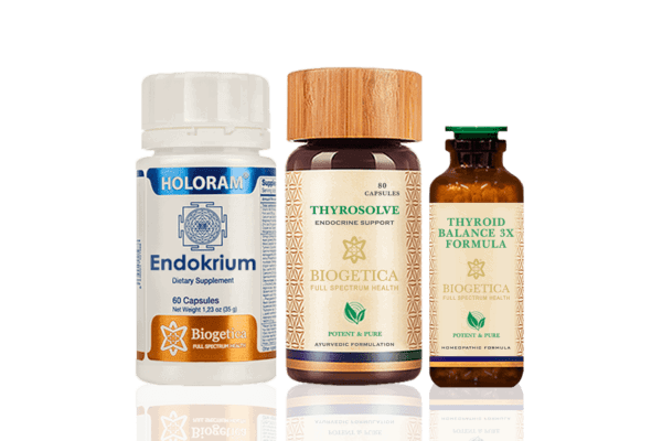 Freedom Endocrine Support Kit With Thyrosolve And Homeopathic Thyroidium 3X - 40 Days