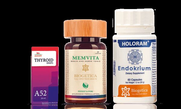 Doctor Recommended 4 Month Supply Full Spectrum Endocrine Support kit with Endokrium and Hekla lava
